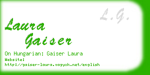 laura gaiser business card